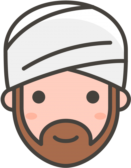 Person Wearing Turban Emoji - Turbante Png Icon (866x650), Png Download