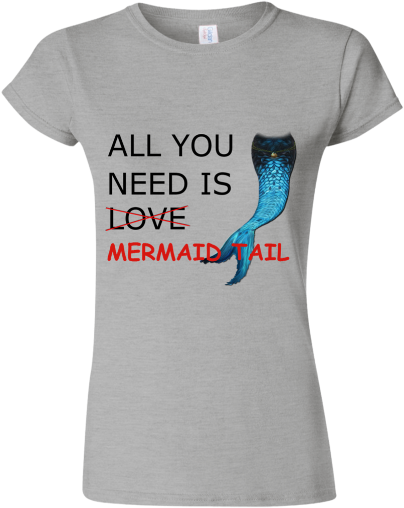 All You Need Is Mermaid Tail - Hello Kitty Tshirt (1024x1024), Png Download
