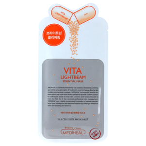 [mediheal] Vita Light Beam Essential Mask 1ea - Mediheal Vita Lightbeam Essential Mask Box (405x405), Png Download