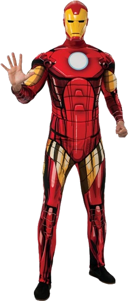 Iron Man - Deluxe Iron Man Costume (600x600), Png Download