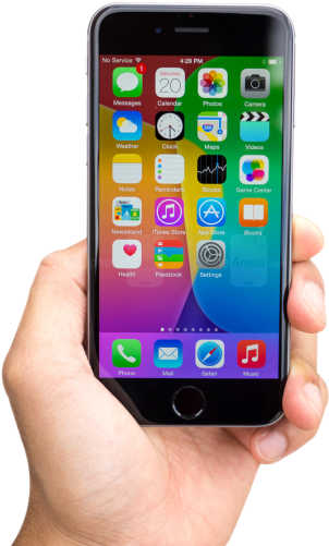Download Black Iphone Png Image - Droid Turbo 2 Vs Iphone 7 Plus (500x538), Png Download