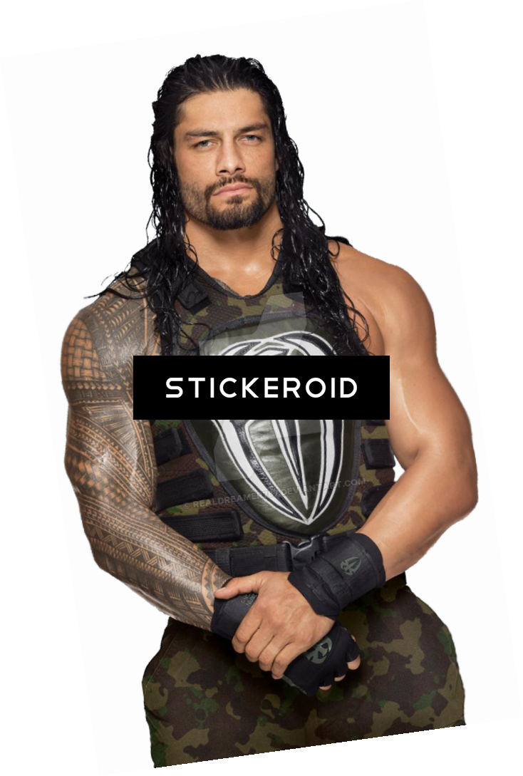 Roman Reigns Wwe - Fitness Professional (734x1089), Png Download
