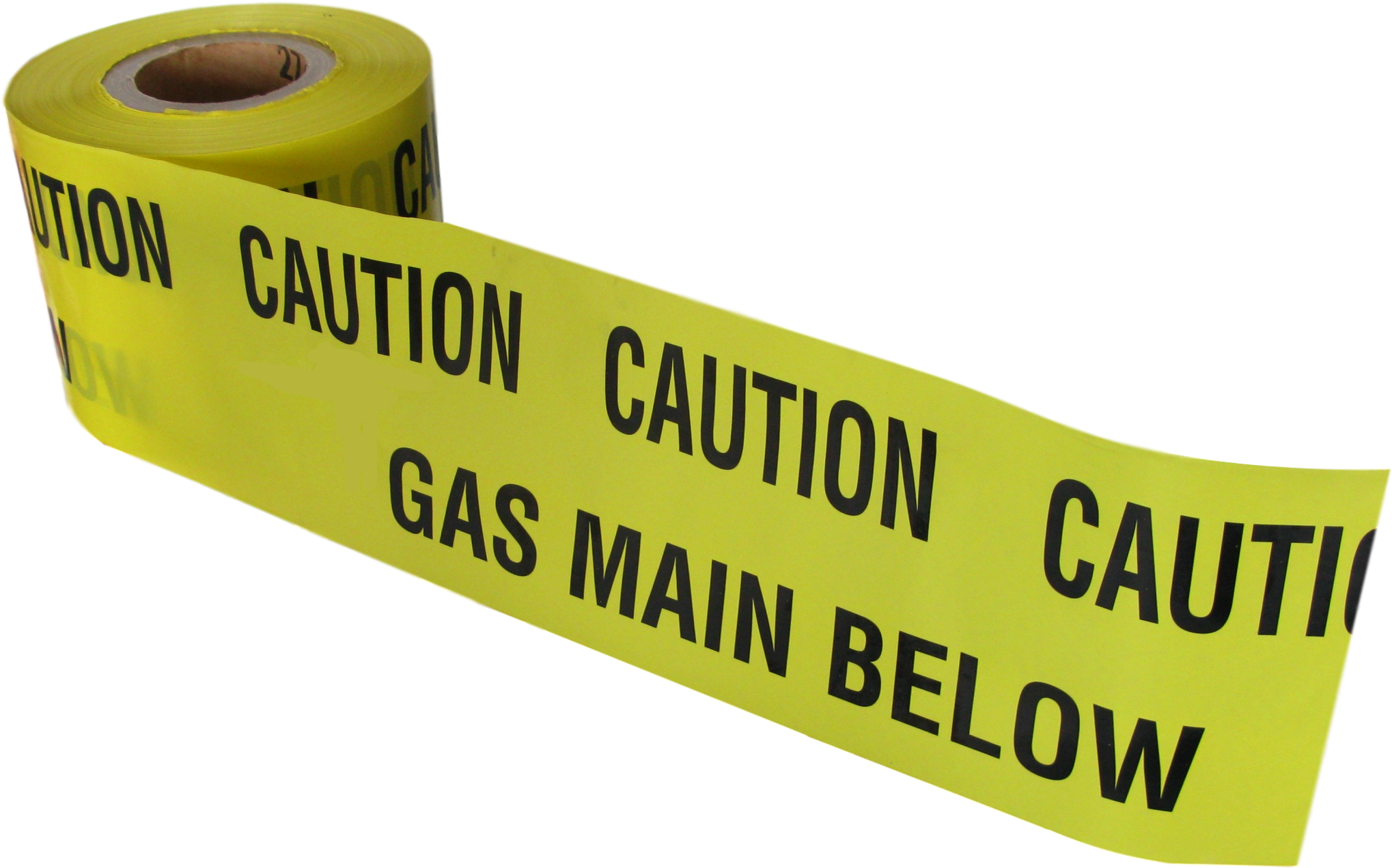 Caution Gas Mains Below Tape 365m X 150mm (2167x1426), Png Download