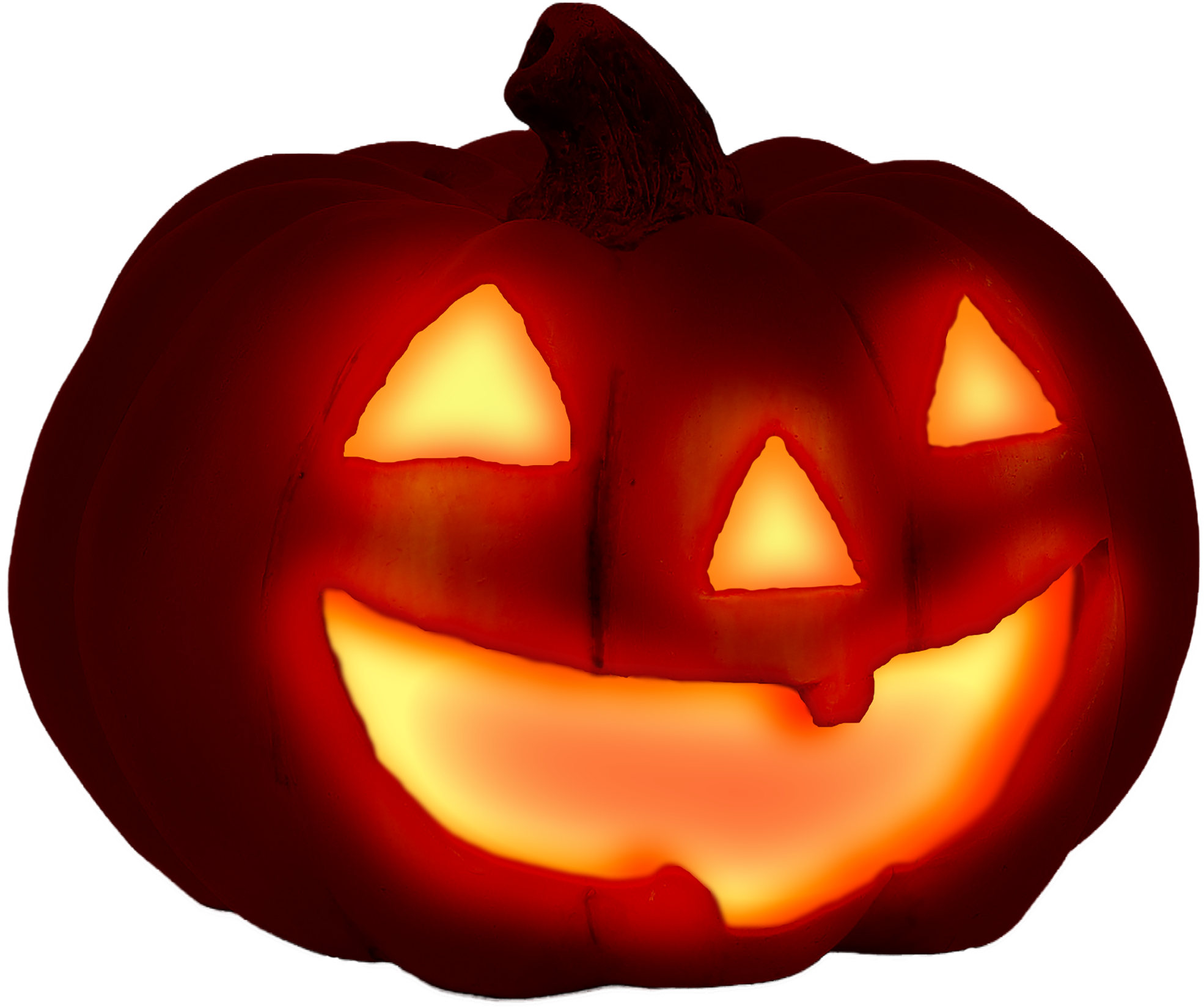 Halloween Glowing Pumpkin Png Stock By Darkmoon1968 - Pumpkin (3213x1866), Png Download