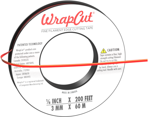 Wrapcut® Fine Filament Edge Cutting Tape - Wrapcut Fine Filament Edge Cutting Tape, 200 Ft (1 (656x526), Png Download