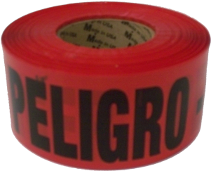 Danger/peligra Barricade Tape 3 In - Strap (400x400), Png Download