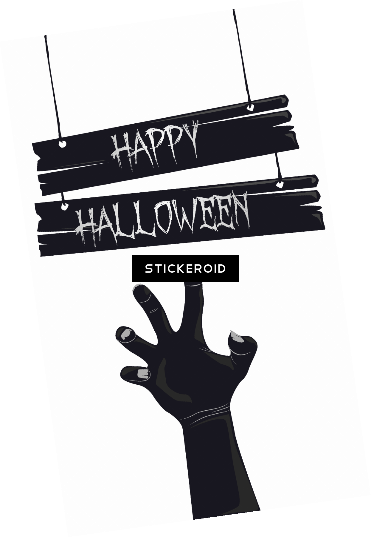 Happy Halloween - Happy Halloween Text Png (1245x1798), Png Download