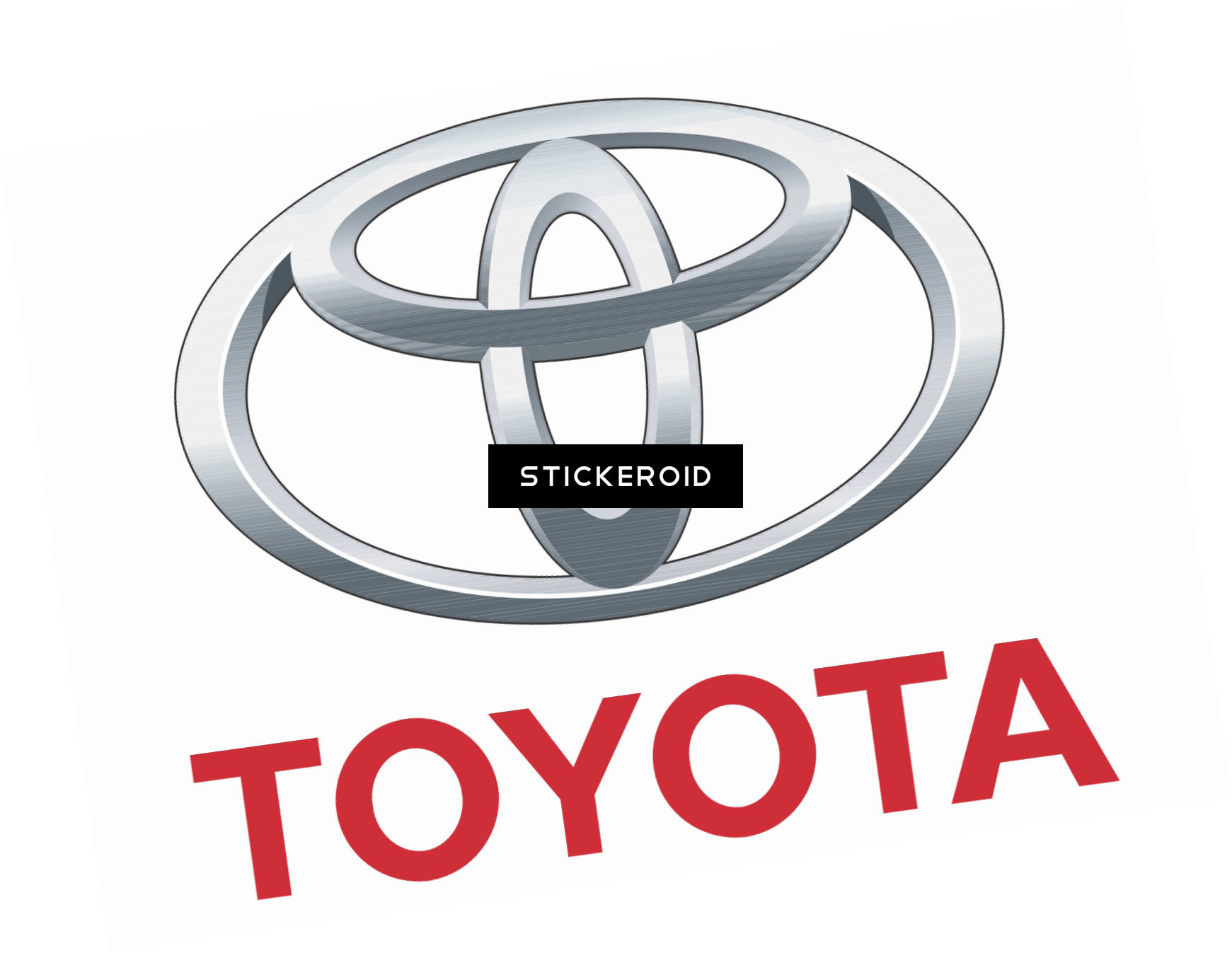 Toyota Logo - Neoplex Toyota Auto Logo With Words Traditional Flag (1741x1347), Png Download