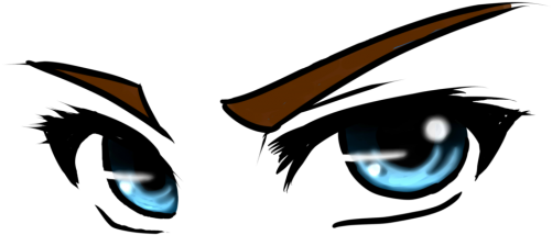 Anime Eyes - Anime Girl Eyes Png (540x360), Png Download