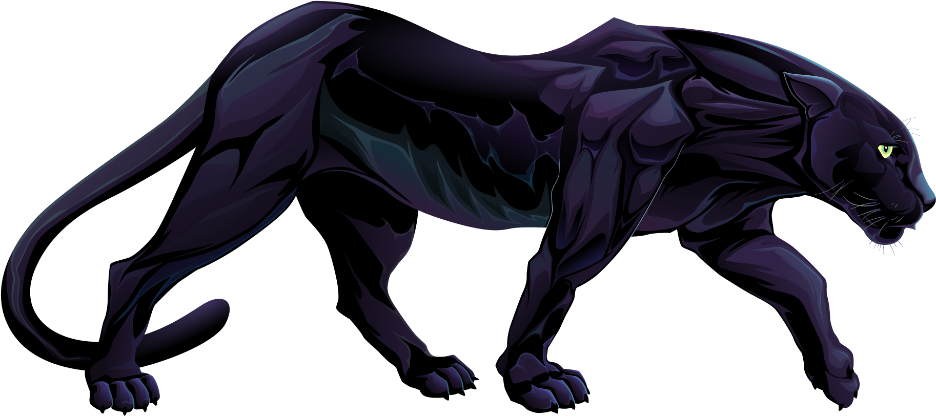 Panther Png File - Black Panther Body Animal (2100x1500), Png Download