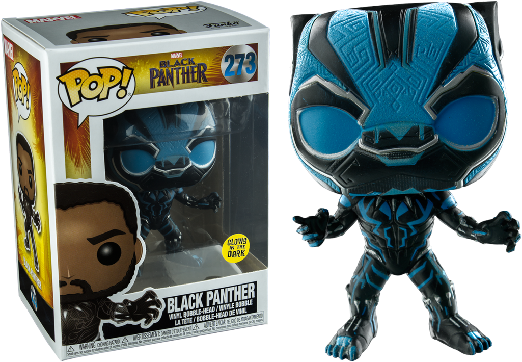 Black Panther Glow In The Dark Pop (1024x770), Png Download