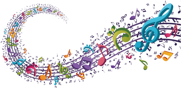 Music Notes - Music Stream Shower Curtain (866x650), Png Download