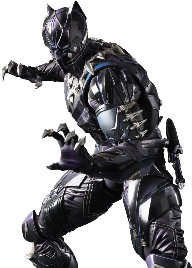 Black Panther - Black Panther Variant Play Arts Action (900x900), Png Download