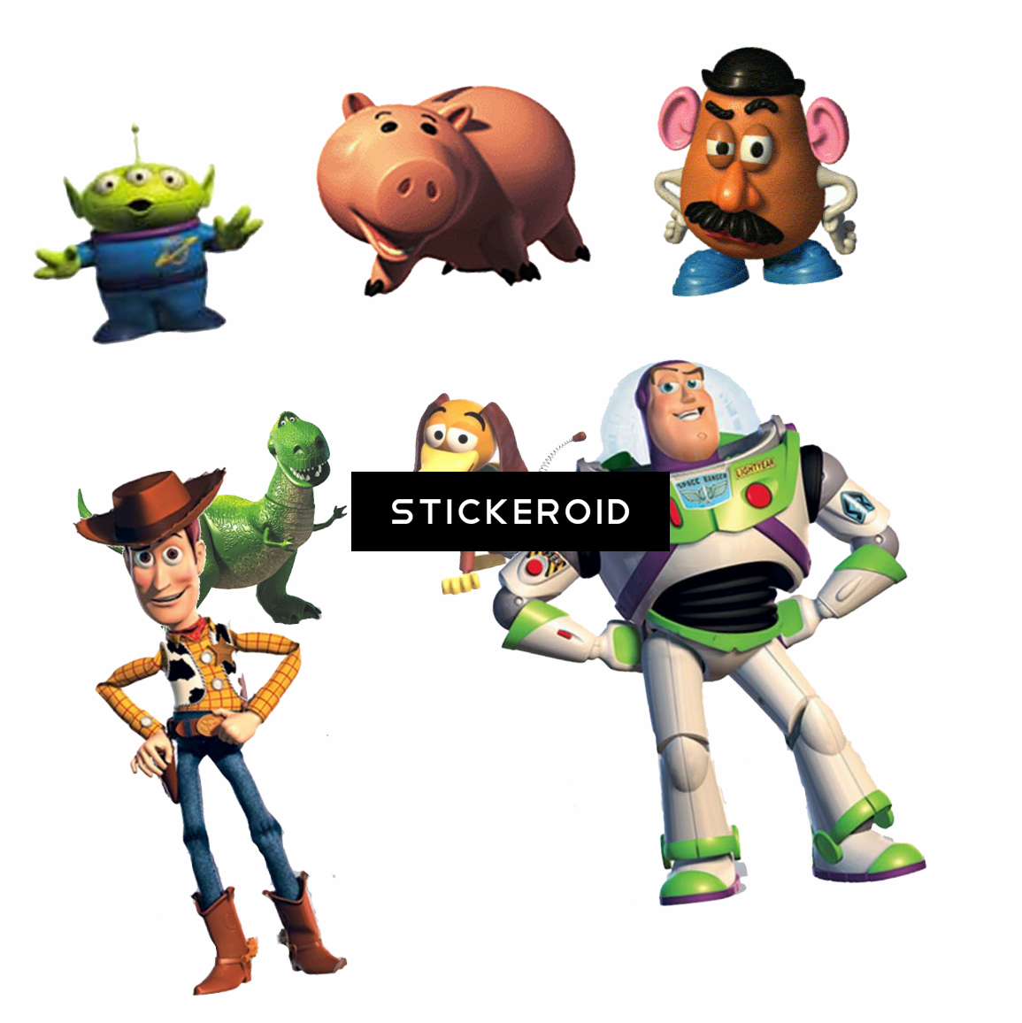 Toy Story Characters Disney - Toy Story 2 Characters Png (1155x1156), Png Download