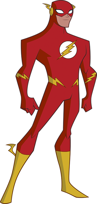 Flash Cartoon Justice League (400x841), Png Download
