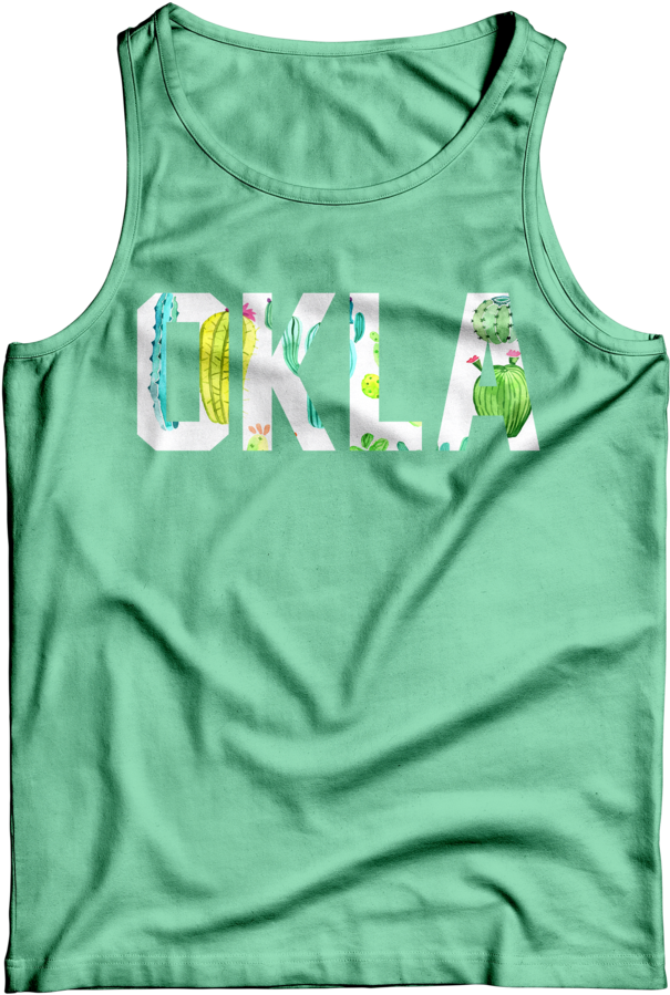 Okla Cactus Tank (1000x1143), Png Download