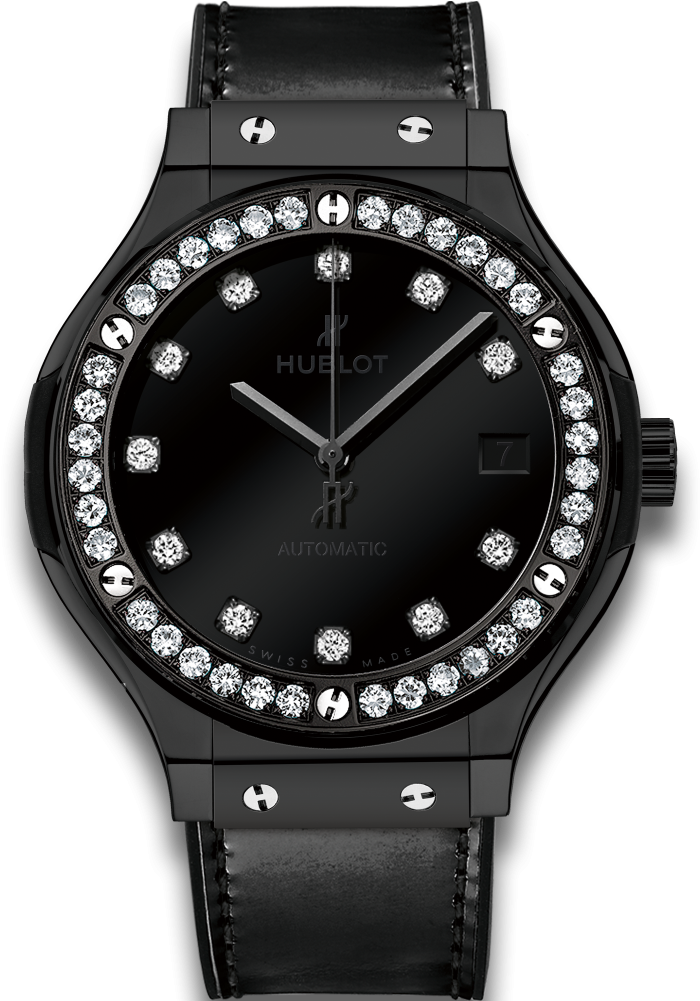Classic Fusion Shiny Ceramic Diamonds - Hublot Classic Fusion Shiny Men's Watch 565.cx.1210.vr.1204 (1000x1000), Png Download