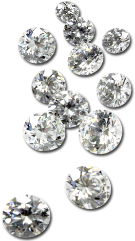 A Pile Of Assorted Round Diamonds, Oceanside Jewelers - Pile Of Diamonds Clipart (300x500), Png Download