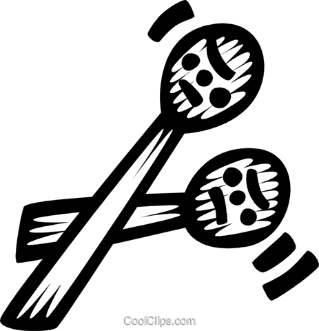 Maracas Royalty Free Vector Clip Art Illustration (463x480), Png Download