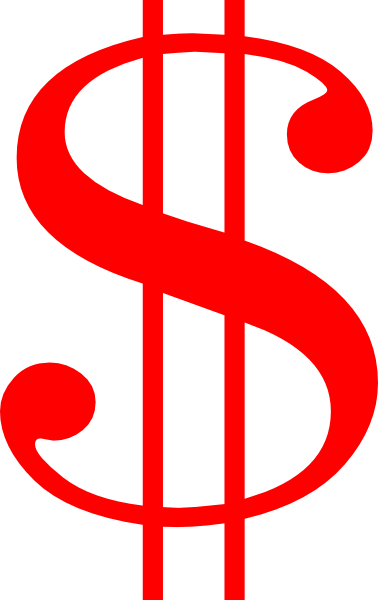 Red Dollar Sign Png (378x600), Png Download