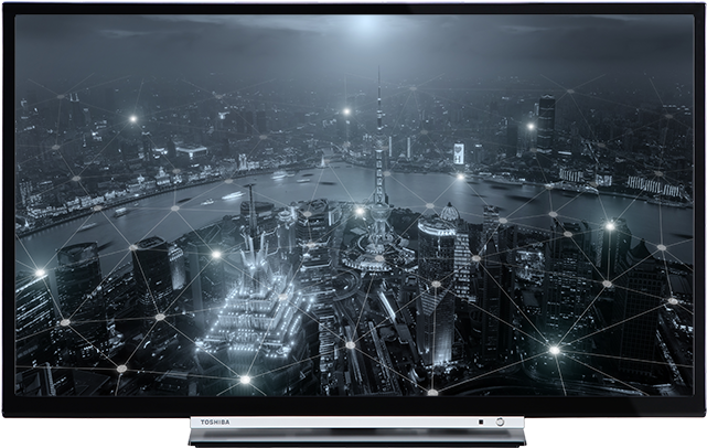 32" Toshiba Full Hd Wlan Tv Front - Toshiba 32l3733dg (640x640), Png Download