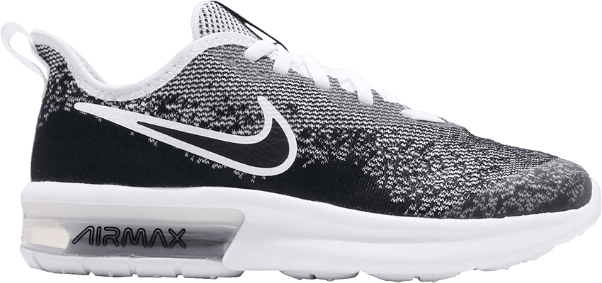 Air Max Sequent 4 Gs 'oreo' - Nike Air Max (850x400), Png Download