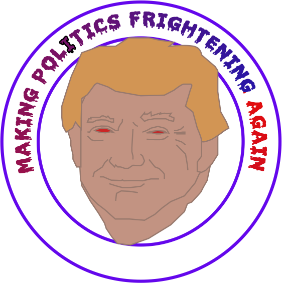 Making Politics Frightening Again - Cartoon (562x565), Png Download
