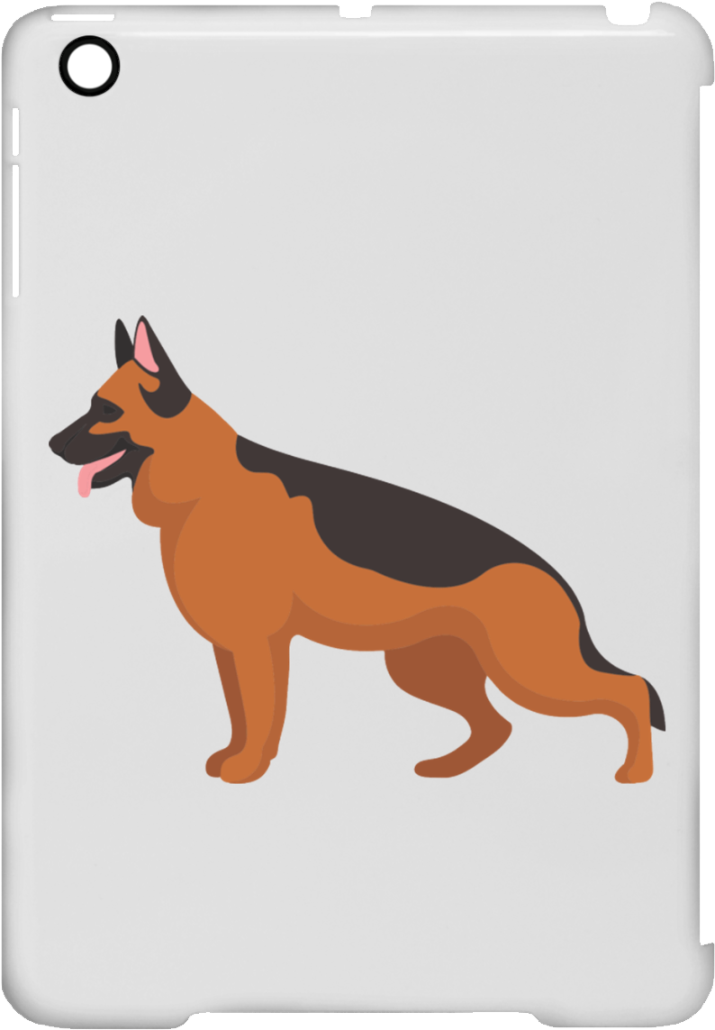 German Shepherd Illustration Ipad Mini Clip Case - Samsung Group (1155x1155), Png Download