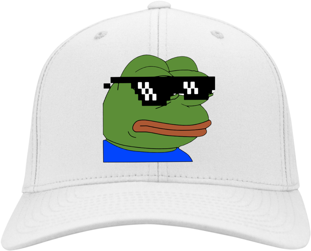 Pepe Thug Life Glasses Hat - Dank Pepe The Frogs (1024x1024), Png Download