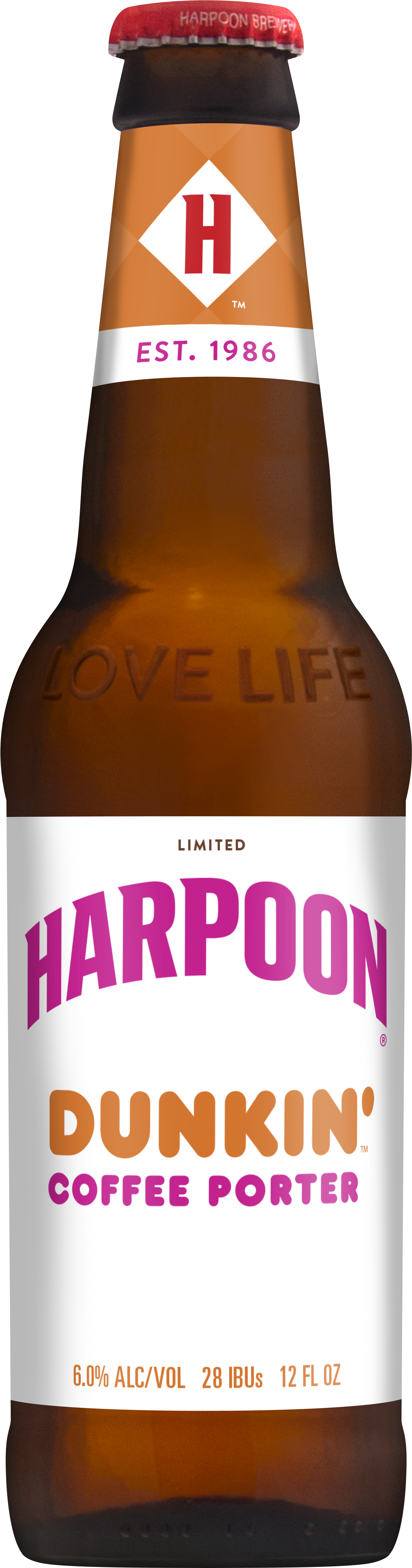 Dunkin' Coffee Porter 12oz Bottle, Pdf - Harpoon Dunkin Coffee Porter (1604x6000), Png Download