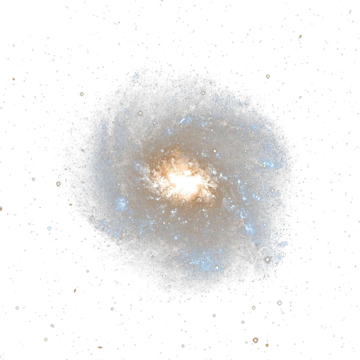 Galaxy Png Png Transparent Download - Bright Galaxy Stars (1200x1200), Png Download