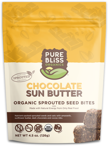 Organic Chocolate Sunbutter Sprouted Seed Bites - Organic Chocolate (478x600), Png Download