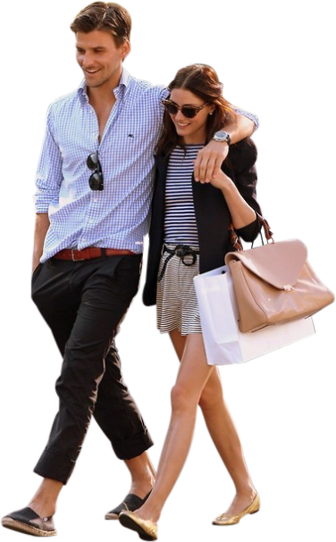 Couple Walking Png - Fashion (376x607), Png Download