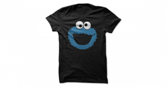 Cookie Monster Tee, T-shirts - Poland Hungary T Shirt (540x283), Png Download