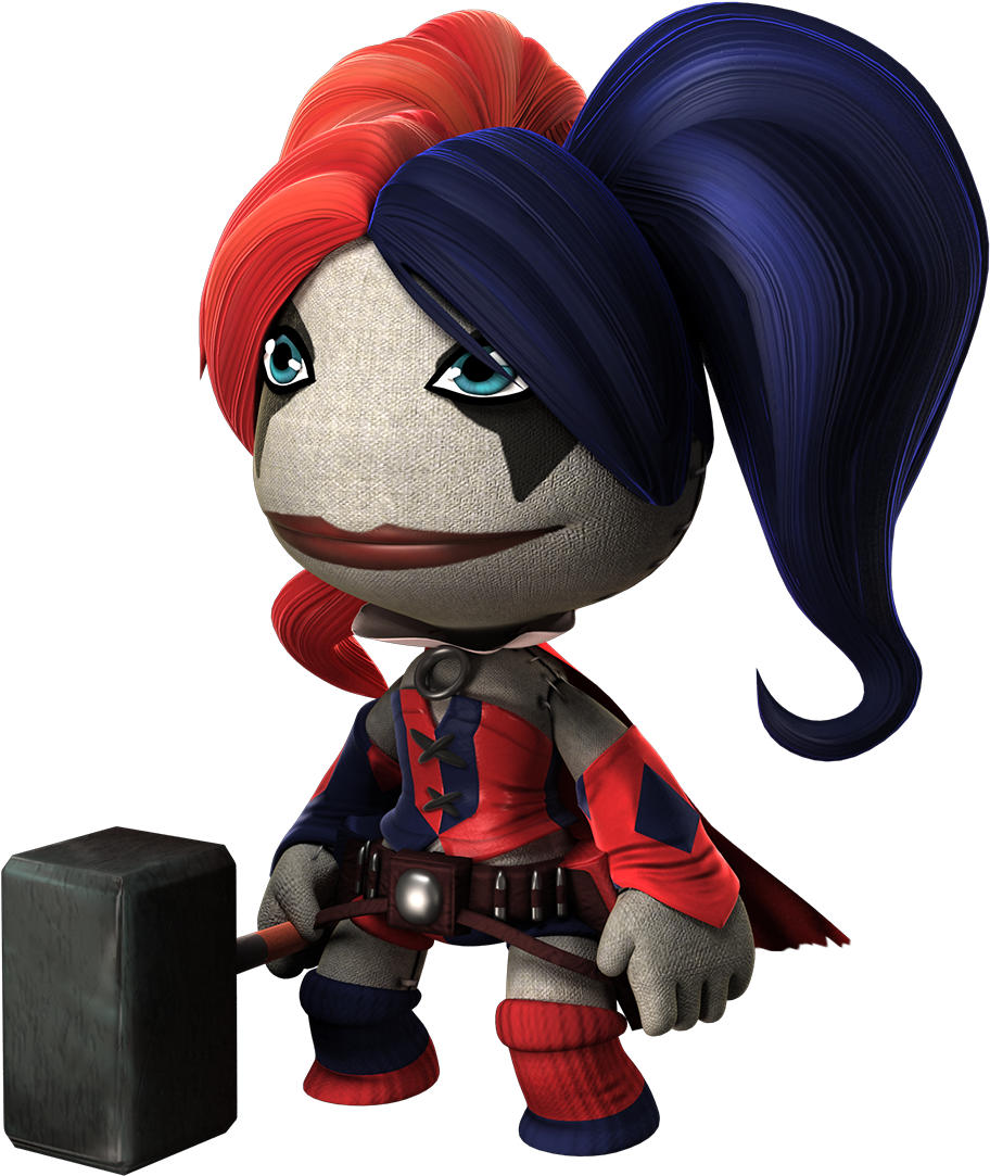 13 55 56 371 Harleyquinnperspective - Little Big Planet Harley Quinn (1200x1200), Png Download