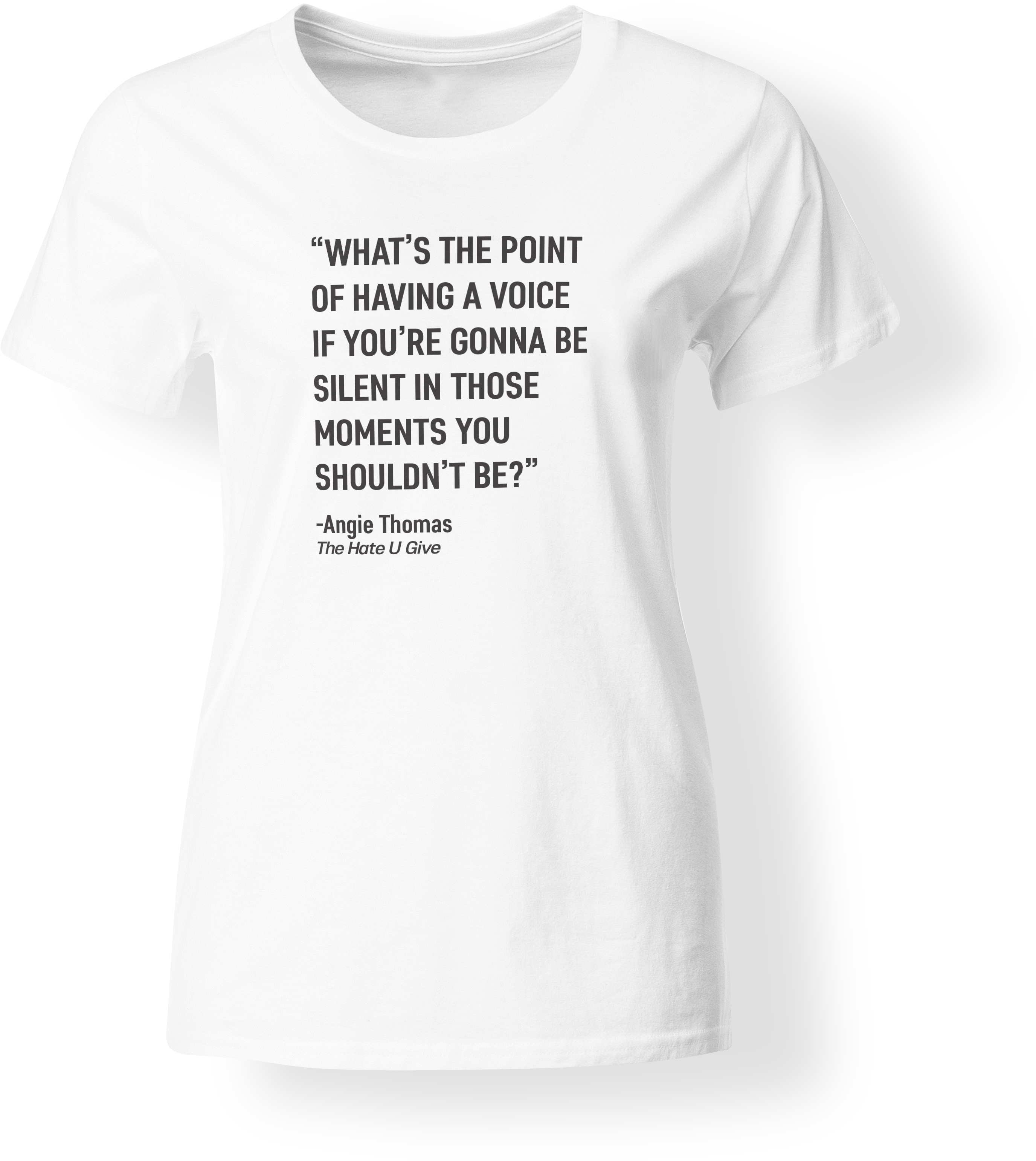 Image Of The Hate U Give "what's The Point" Tshirt (3500x3500), Png Download