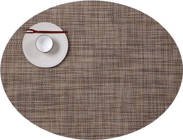 Table - Mini Basketweave Placemat Chilewich Color: Soapstone, (620x465), Png Download