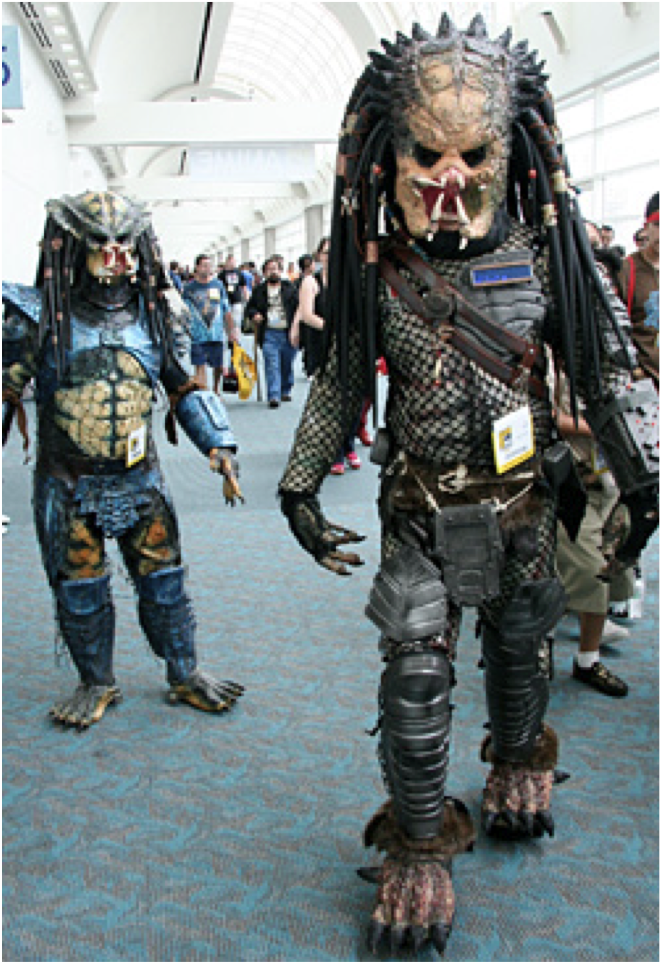 Monsters Like Walking Amongst The Other Socially Outcast - Comic Con Masquerade (839x961), Png Download