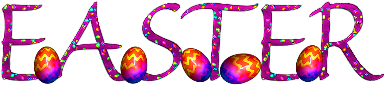 Easter In Letters (1280x570), Png Download