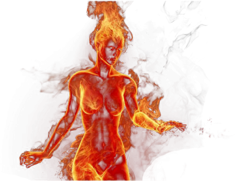 Fire - Girl On Fire Png (575x360), Png Download