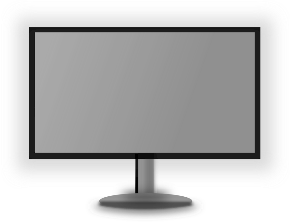 Led-backlit Lcd Computer Monitors Television Set Display - Led Big Screen Png (1061x750), Png Download