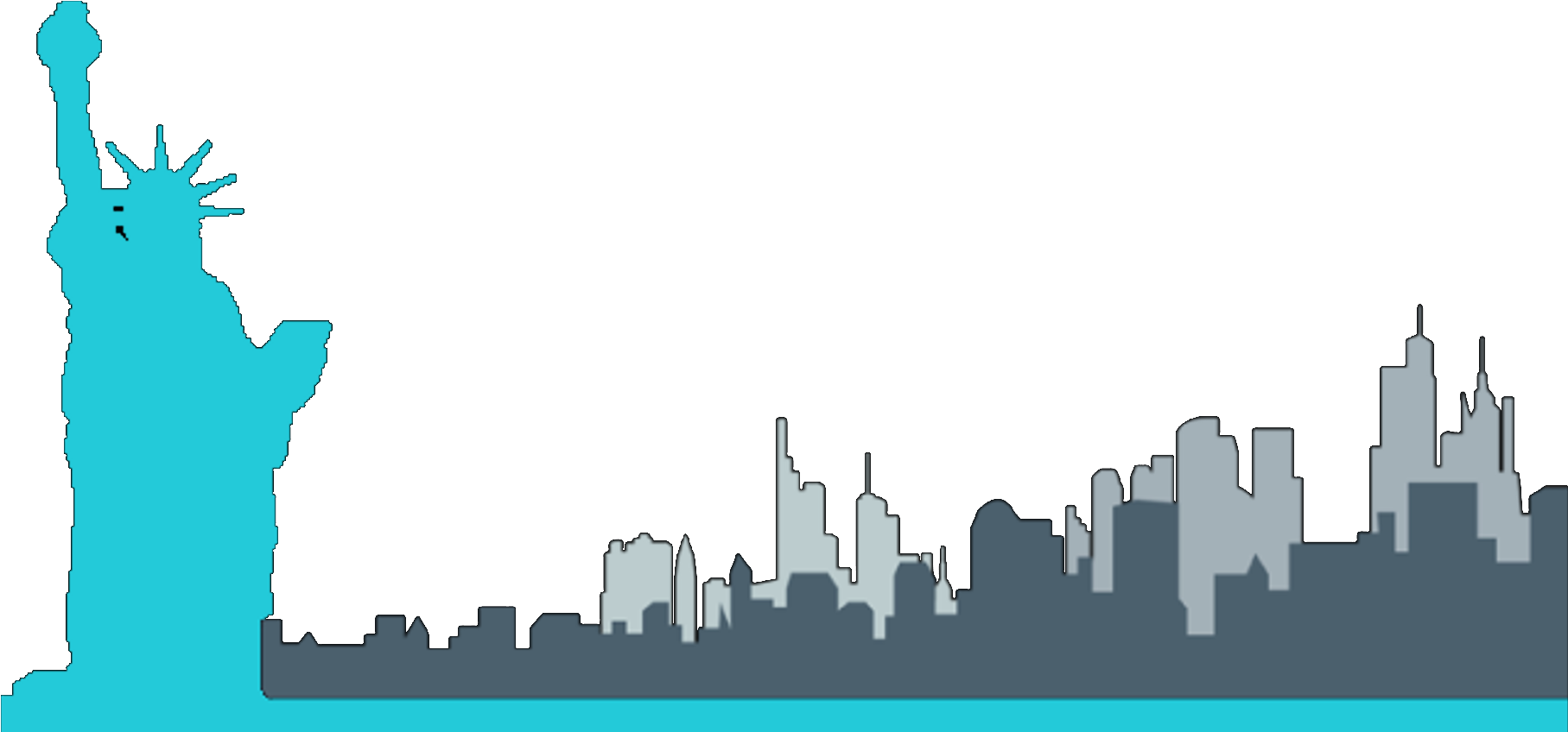 Your Path From Stony Brook University To The World - New York City Clip Art (1900x850), Png Download