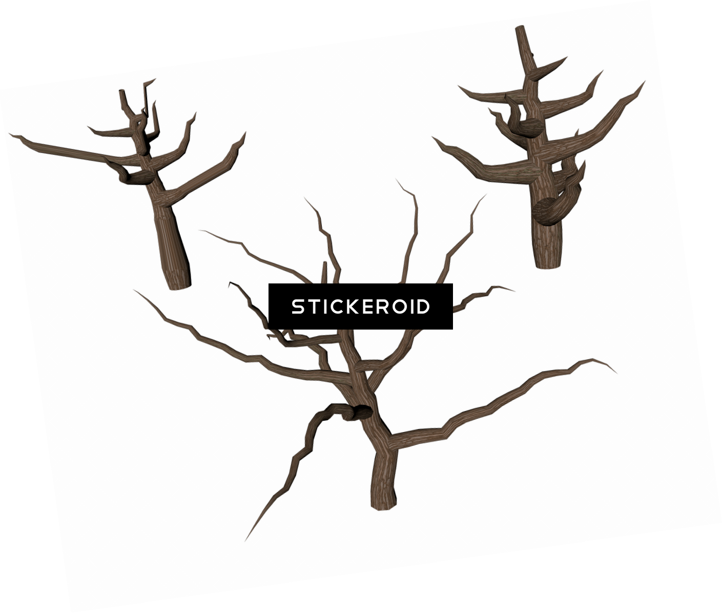 Dead Tree Trunks - Illustration (1409x1196), Png Download