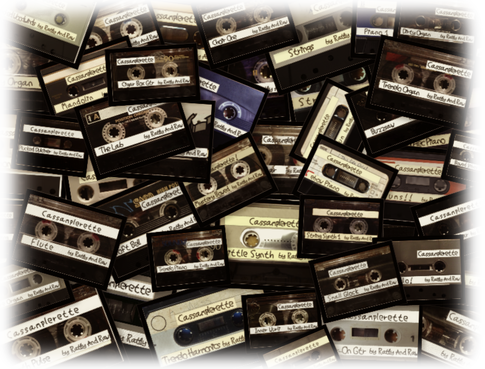 Pictbig Pile O Cassetteure - Cassette Tape Pile (485x369), Png Download