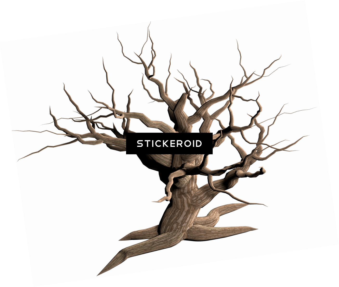 Tree Dead Branches - Clip Art (1409x1196), Png Download