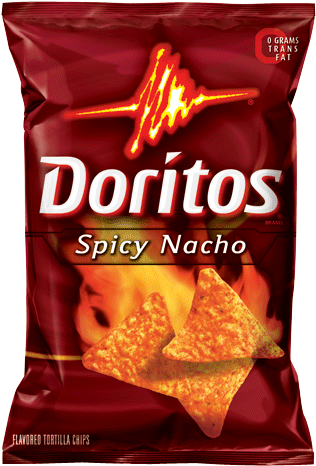 Doritos Spicy Nachos Flavored Tortilla Chips - Cool Ranch Doritos Png (361x504), Png Download