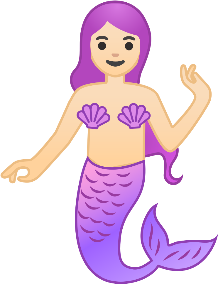 Download Svg Download Png - Mermaid Emoji Dark Skin (1024x1024), Png Download