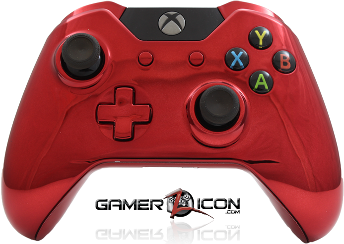 Marine Grade Hydrodipped Finish - Xbox One Red Chrome Controller (725x517), Png Download