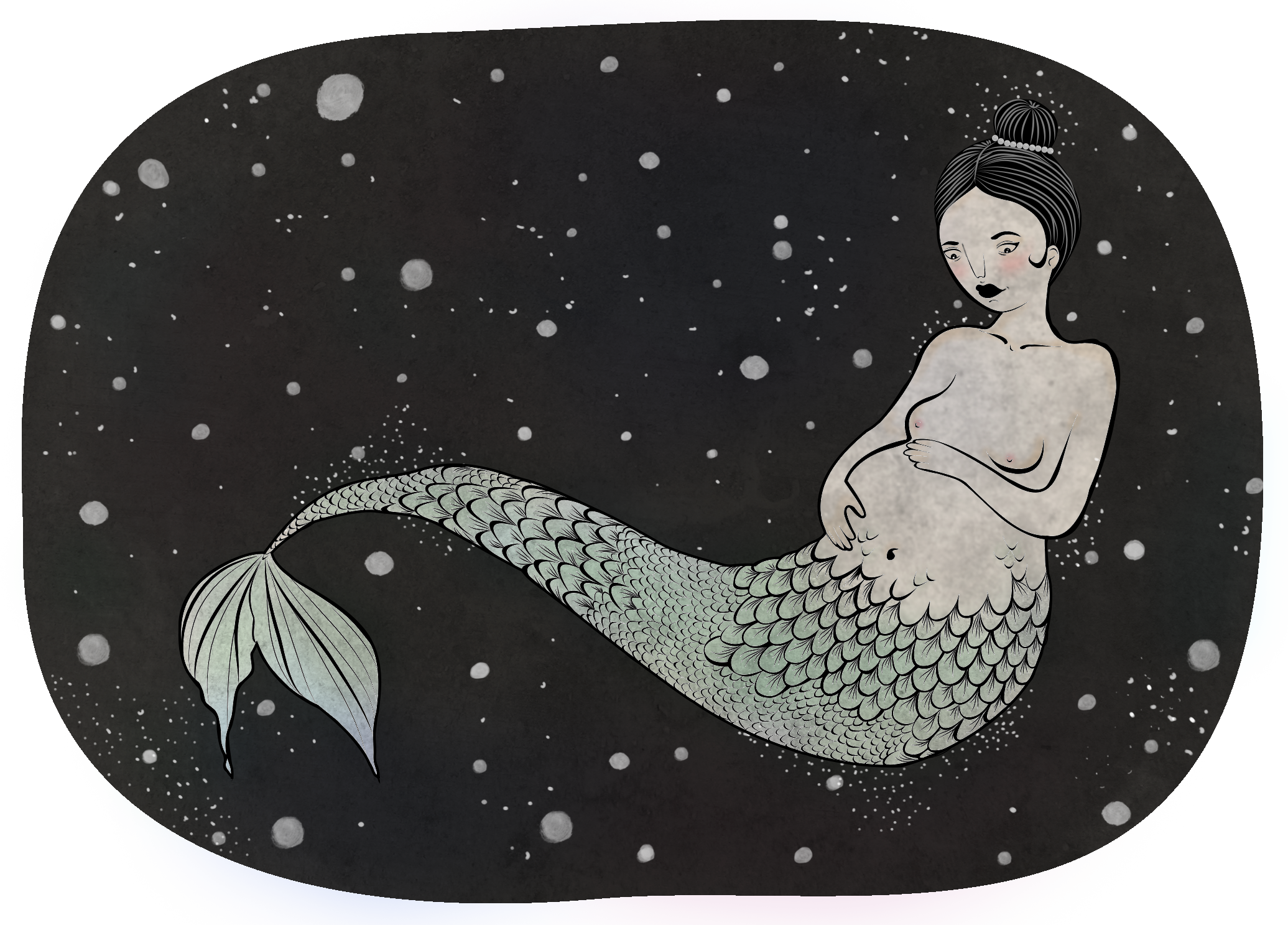 Mother Mermaid - Mother (2071x1487), Png Download