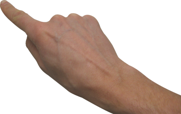 Arm Pointing Png - Arm Finger Point Png (600x381), Png Download